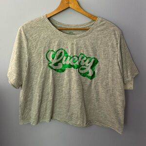 🦋St Patrick’s day cropped tee🦋